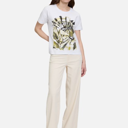 Basic Shirt mit Aufdruck – Bild 2