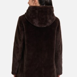 Plüschjacke mit Kapuze Plüschjacke mit Kapuze