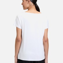 Basic Shirt mit U-Boot-Ausschnitt Basic Shirt mit U-Boot-Ausschnitt