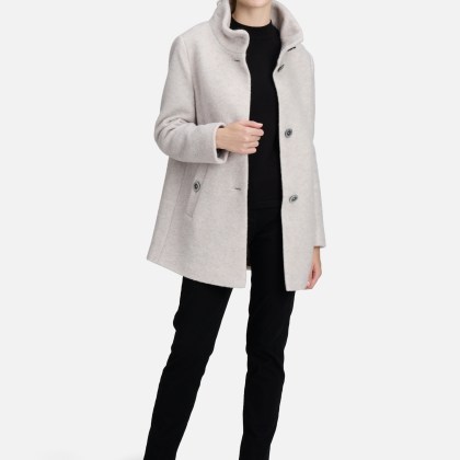 Wollmantel mit hohem Kragen – Bild 2