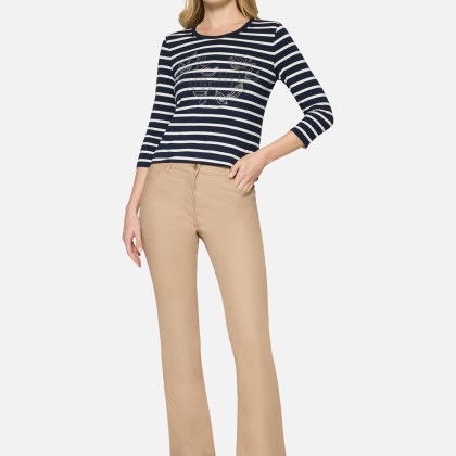 Ringelshirt mit Schmucksteinen – Bild 2