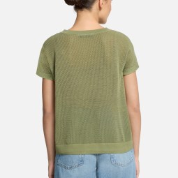 Lochstrick-Pullover ohne Arm Lochstrick-Pullover ohne Arm