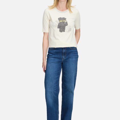 Basic Shirt mit Applikation – Bild 2