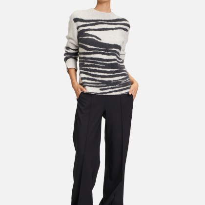 Grobstrick-Pullover mit Jacquard – Bild 2