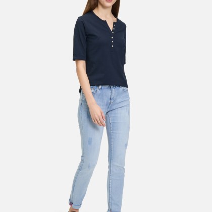 Basic-Jeans mit Waschung – Bild 2