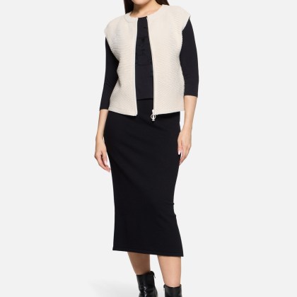 Grobstrickjacke ohne Arm – Bild 2