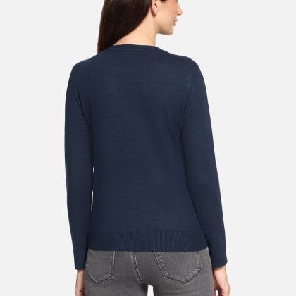 Basic-Strickpullover mit Rundhalsausschnitt Basic-Strickpullover mit Rundhalsausschnitt