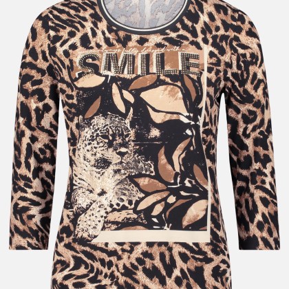 Basic Shirt mit Print – Bild 3