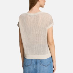 Lochstrick-Pullover ohne Arm Lochstrick-Pullover ohne Arm