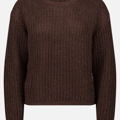 Grobstrick-Pullover mit Pailletten – Bild 3