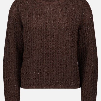 Grobstrick-Pullover mit Pailletten – Bild 3