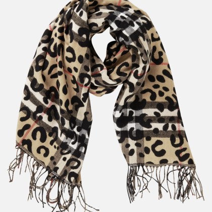 Winterschal mit Fransen Winterschal mit Fransen