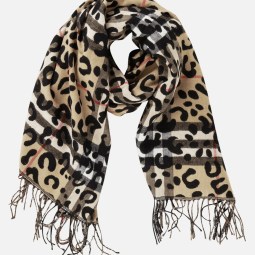 Winterschal mit Fransen Winterschal mit Fransen