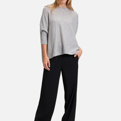 Kaschmir-Pullover mit überschnittenen Ärmeln – Bild 2