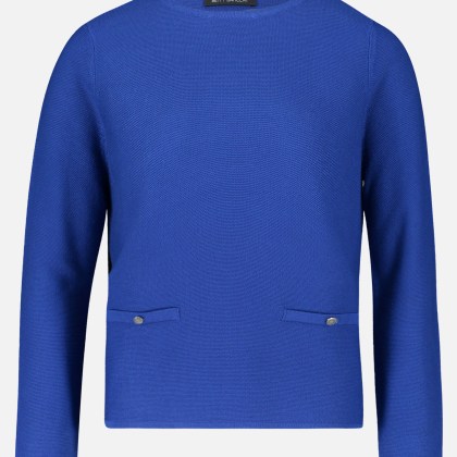 Feinstrickpullover mit aufgesetzten Taschen – Bild 3