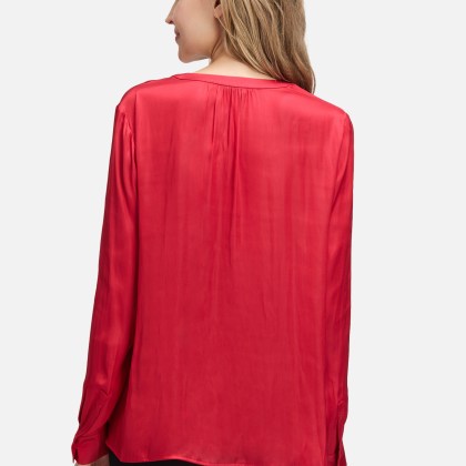 Satin-Bluse langarm Satin-Bluse langarm