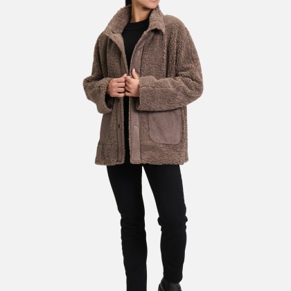 Outdoorjacke mit Plüsch – Bild 2