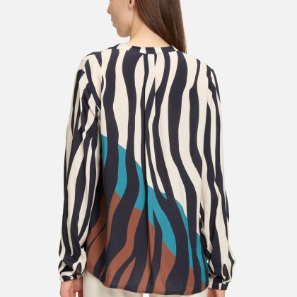 Longbluse mit Stehkragen Longbluse mit Stehkragen