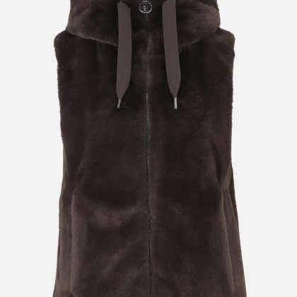 Plüschweste mit Kapuze – Bild 3