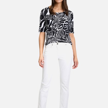 Basic Shirt mit Rippenstruktur – Bild 2