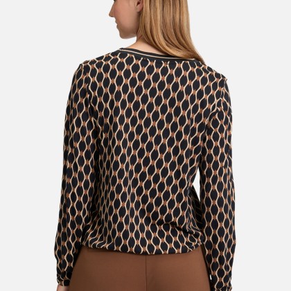 Blusenshirt mit V-Ausschnitt Blusenshirt mit V-Ausschnitt