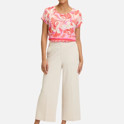 Printshirt mit Gummizug – Bild 2