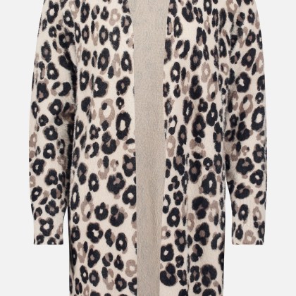 Longstrickjacke mit Aufdruck – Bild 3