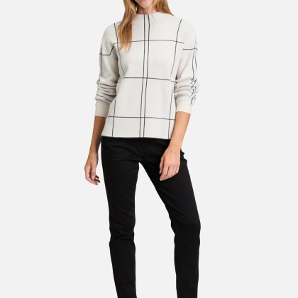 Strickpullover kariert – Bild 2