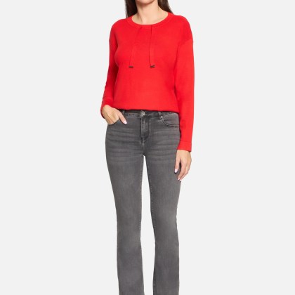 Feinstrickpullover mit Seitenschlitzen – Bild 2