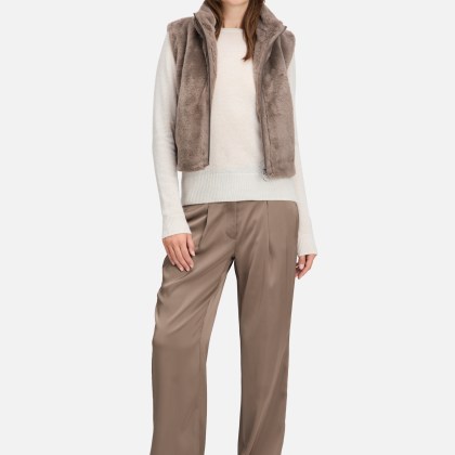 Plüschweste mit Reißverschluss – Bild 2