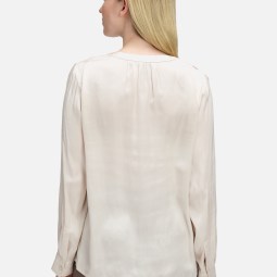 Satin-Bluse langarm Satin-Bluse langarm