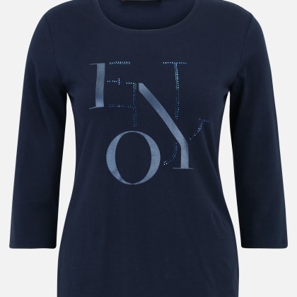 Basic Shirt mit Aufdruck – Bild 3