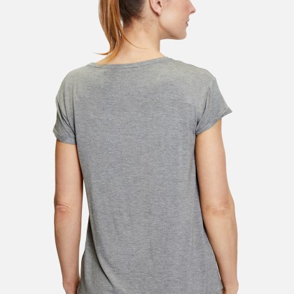 Rundhals-Shirt mit Raffung Rundhals-Shirt mit Raffung