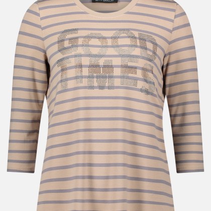 Ringelshirt mit Schmucksteinen – Bild 3