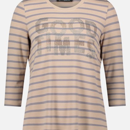 Ringelshirt mit Schmucksteinen – Bild 3