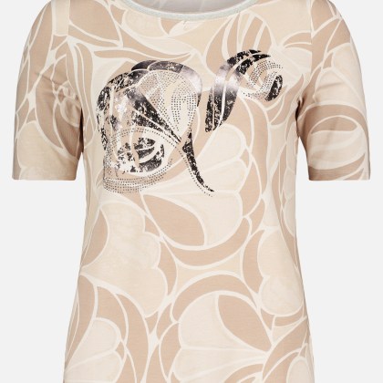 Printshirt mit Schmucksteinen – Bild 3