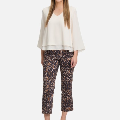 Schlupfbluse unifarben – Bild 2