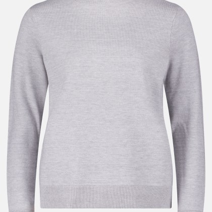 Basic-Strickpullover mit Stehkragen – Bild 3