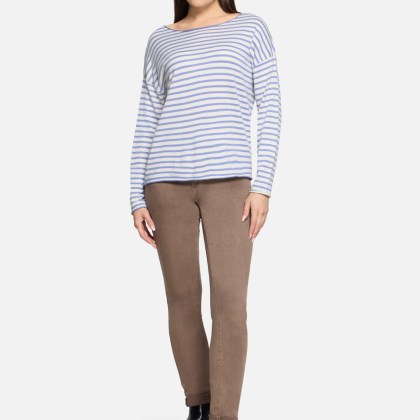 Strickpullover mit U-Boot-Ausschnitt – Bild 2