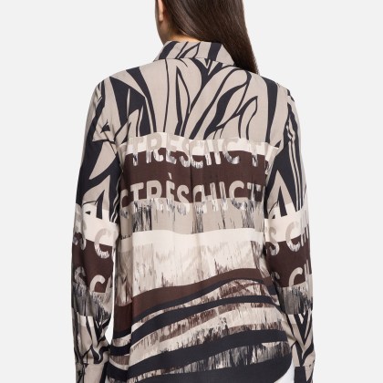 Hemdbluse mit Schmucksteinen Hemdbluse mit Schmucksteinen
