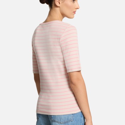 Basic Shirt mit Rippenstruktur Basic Shirt mit Rippenstruktur