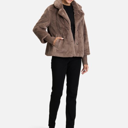 Outdoorjacke mit Plüsch – Bild 2