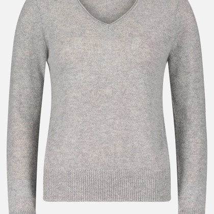 Kaschmir-Pullover mit V-Ausschnitt – Bild 3