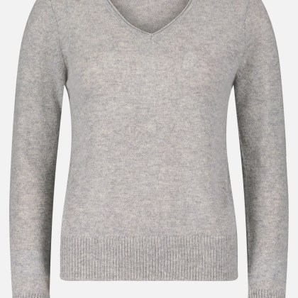 Kaschmir-Pullover mit V-Ausschnitt – Bild 3