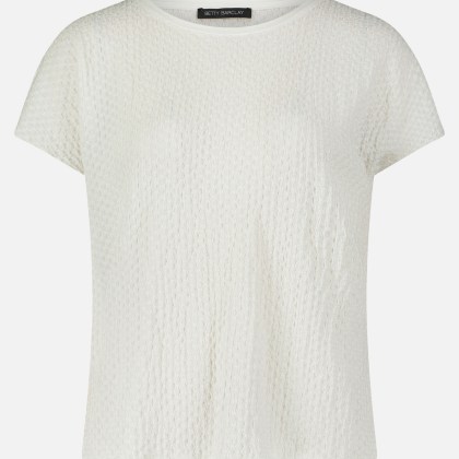 Strukturshirt mit U-Boot-Ausschnitt – Bild 3