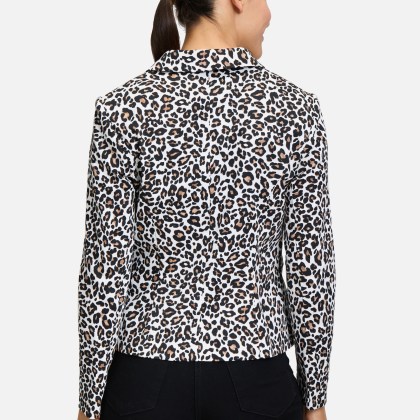 Kurzblazer mit Animalprint Kurzblazer mit Animalprint