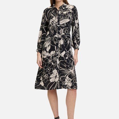 Hemdblusenkleid mit Bindegürtel – Bild 2