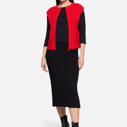 Grobstrickjacke ohne Arm – Bild 2