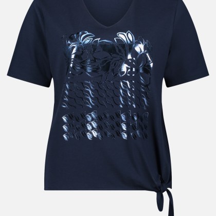 Basic Shirt mit Schleifenknoten – Bild 3