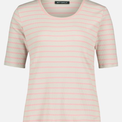 Basic Shirt mit Rippenstruktur – Bild 3